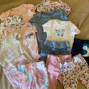 Newborn Girls Carter’s Onesies & Pants
